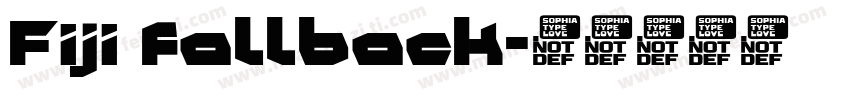 Fiji fallback字体转换
